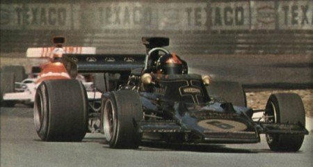 Emerson Fittipaldi em Monza, na prova que lhe deu o primeiro título mundial.
